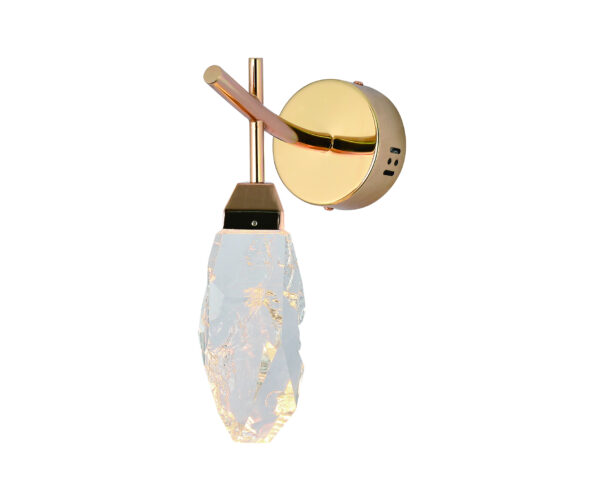 00000204 07862,36 Бра Джина латунь Led 3W (3000K)