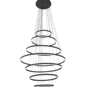 00018935 08537,19(4000K) Люстра димм. Тор черный Led 284W