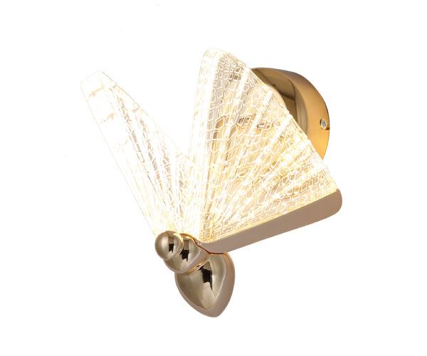 00019663 08444,33 Бра Баттерфляй золото Led 6W
