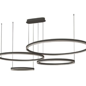 00019741 08204,19PA(4000K) Люстра димм. Тор черный Led 174W