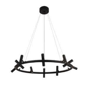 00023260 07613-10A,19 Люстра Верония черный Led 30W