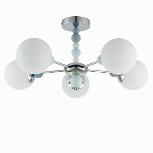 01264c4ecb82d140c6501eab91a42955 6525/5C MODERNI LN26 358 хром Люстра потолочная E14 5*40W 220V SUNDAY