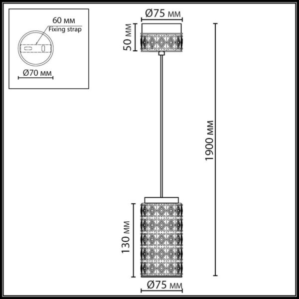 0147ce5d34619e72709605d9bb4edd86 5454/5L L-VISION ODL_EX26 011 светлая бронза/жемчужный/металл/керамика/акрил Подвес LED 5W 3000K LULU