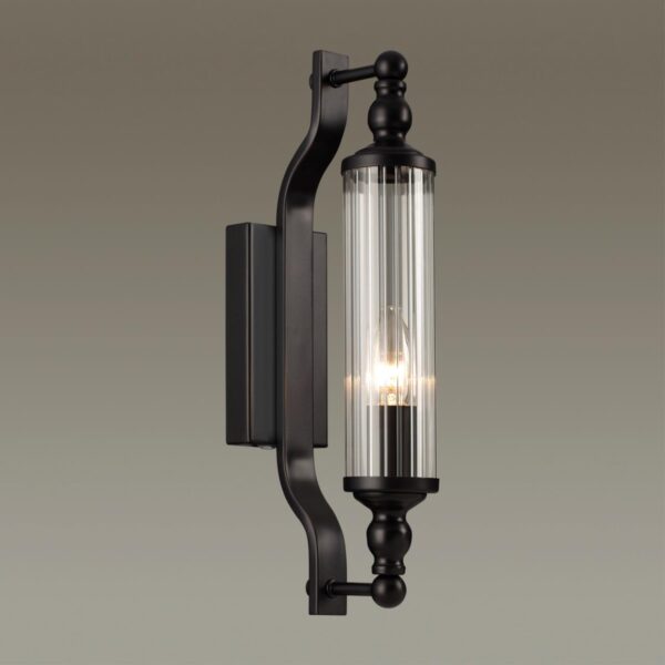 017eee204a3ac20dc30e9a5fd322ae5d 4941/1W DROPS ODL22 507 черный/прозрачный/стекло Настенный светильник с выкл. E14 1*40W IP44 TOLERO