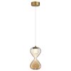 5093/4L PENDANT ODL25 357 античн.бронза/прозрачн./янтарный градиент/металл/стекло Подвес LED 4W 4000K 388Лм GLESSI