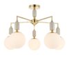 033cad68169095d8febebf430c0248f9 6580/5C CLASSI LN26 36 французское золото, серый/белый металл, керамика/стекло Люстра потолочная E14 5*40W 220V VIVIEN