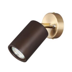 07a6ecffdc038f7b6ac1cb23bd50705c 7062/1W MINIMA ODL25 217 Настенный светильник темное дерево/металл с выкл. IP20 GU10 LED 7W 220V CAUCHO