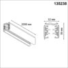 07cc0f16b443109f845a88eb1359b89e 135238 PORT NT24 256 черный Трехфазный (четырехжильный) шинопровод 2м, в комплекте заглушки 2шт IP20 220V