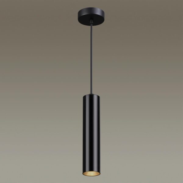 07e0d750c4840b8ebec8d84eb001e866 3872/1L HIGHTECH ODL19 399 черный Подвесной светильник GU10 1*50W 220V KIKO