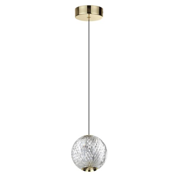 5008/5LA L-VISION ODL24 567 золотой/металл/акрил Подвес LED 5W 4000K 390лм CRYSTAL
