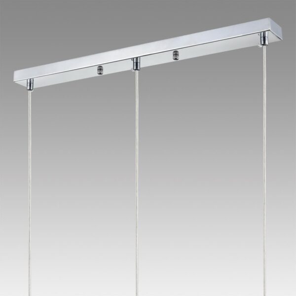 8102/3A COMFI LN26 408 хром/прозрачный металл/металл Подвес Е14 3*40W 220V ISHA
