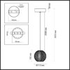 5008/5LA L-VISION ODL24 567 золотой/металл/акрил Подвес LED 5W 4000K 390лм CRYSTAL