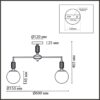 09ac9d59b1c19c481c0816162c049b2c 6580/5C CLASSI LN26 36 французское золото, серый/белый металл, керамика/стекло Люстра потолочная E14 5*40W 220V VIVIEN