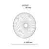 3060/EL PALE SN 000 Светильник пластик/белый LED 72Вт 3000-6300К D495 IP43 пульт ДУ FLORSA