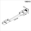 0efbb60c9f50ef6bdffdca8f4719c9dc 135313 PORT NT25 206 черный Гибкий токопроводящий соединитель "L" IP20 90-240V VECTOR