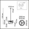 0f0ec4cf8ebcbf2242226b89f20a4311 8041/3 MODERNI LN26 190 никель/черный/золото/белый, металл/текстиль Подвесной светильник Е27 3*60W 220V INDIRA