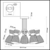 103ec349ed4de13c640c7064303d7347 3704/5C COMFI LN26 110 античная бронза Люстра потолочная E14 5*40W 220V JACKIE