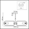 8058/8C COMFI LN24 000 черный, медь/ металл/ Люстра потолочная E27 8*60W 220V ALMIRA