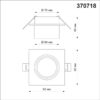 11ced9a740336af09c9560b6b1d9db47 370718 SPOT NT21 510 белый Светильник встраиваемый IP20 GU10 9W 235V LIRIO