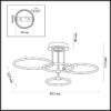 120dae7ae0e35fc19f8050b6ec2dda65 5282/96CL LEDIO LN26 268 белый, хром Люстра потолочная LED 96W 3000-6000K с пультом ДУ 220V URSULA