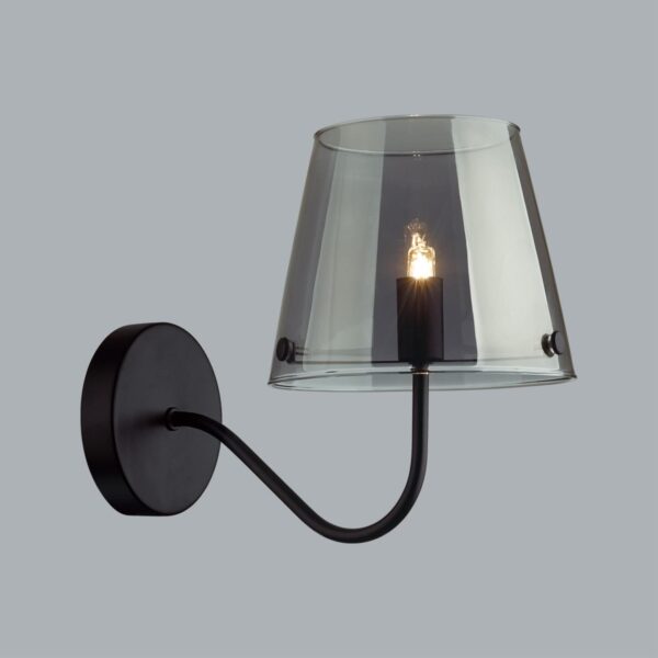 6570/1W MODERNI LN26 212 черный/дымчатый/металл/стекло Бра G9 1*20W 220V SMOKY