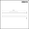 358416 SHINO NT20 152 черн Трековый светильник для низков. шинопровода IP20 LED 4000K 24W 48V FLUM