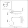 15d12bfc710cfce7a758c158412e33ca 5637/3WL LEDIO LN26 434 чёрный Бра LED 2,5W 3000K 220V FINN