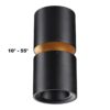 359338 OVER NT24 318 черный Светильник накладной светодиодный IP20 LED 10W/3W 3000K 1090Лм 170-265V ARISTO