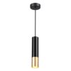 3876/1L HIGHTECH ODL19 399 черный с золотом Подвесной светильник GU10 1*50W 220V KIKO