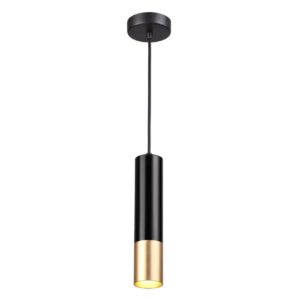 16796030e7b5863454d1809b71d6de14 3876/1L HIGHTECH ODL19 399 черный с золотом Подвесной светильник GU10 1*50W 220V KIKO
