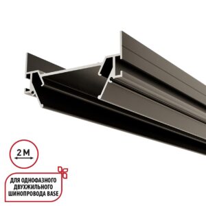 16a64ee98ba369ac84a02312f47e155d 135321 NT25 000 серебро Интрудер (профиль) для встраивания однофазного трека BASE в натяжной потолок, 2м IP20