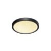 7662/18L MITRA LED SN 555 Светильник пластик/белый/черный LED 18Вт 3000/4000K D230 IP40 OMEGA BLACK