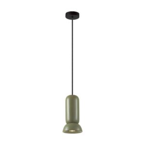 184235a8f7dd4dbf8b0d0b9ade74265b 5054/1B PENDANT ODL24 379 черный/зеленый/металл/керамика Подвес GU10 LED 4W KERAMA