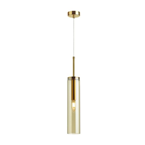 4693/1 PENDANT ODL20 000 золотой/янтарный Подвес E14 1*40W KLUM