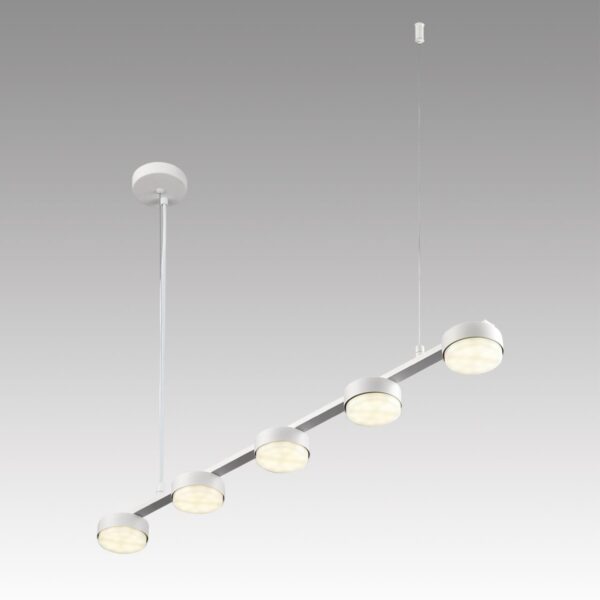 8265/5 COMFI LN26 234 металл, белый Светильник подвесной GX53 LED 5*7W 220V TORINA