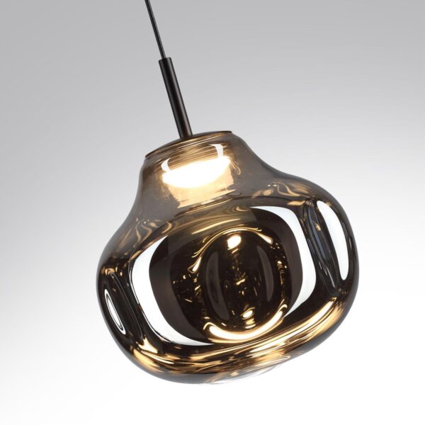 193b2b1c01d405f8ea6a41de2d98e738 5097/4LC PENDANT ODL25 363 черный/дымчатый/металл/стекло Подвес LED 4W 4000K 388Лм VASO