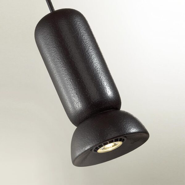 5054/1D PENDANT ODL24 379 черный/металл/керамика Подвес GU10 LED 4W KERAMA