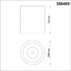 358485 OVER NT20 388 черный/золото Светильник накладной IP20 LED 10W 220V RECTE