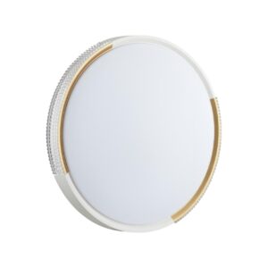 1d90cf781579c1658d6760ee49fef63b 7612/ELN PALE SN 184 Светильник пластик/белый/золотистый LED 76Вт 3000/4000/6000K D490 IP43 CCT VELIO