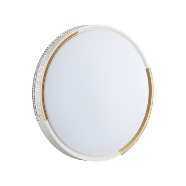 1d90cf781579c1658d6760ee49fef63b 7612/EL PALE SN 184 Светильник пластик/белый/золотистый LED 72Вт 3000-6300K D490 IP43 пульт ДУ VELIO