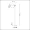 4832/1F NATURE ODL21 709 черный/акрил Ландшафтный светильник E27 1*10W IP44 LOMEO