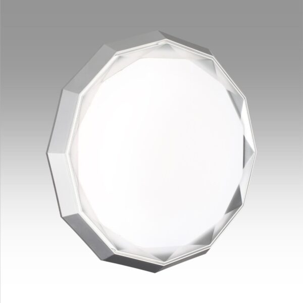 1e8d350fda1e3c06b444825fde024eca 7671/DL COLOR SN 000 Светильник пластик/белый/хром LED 48Вт 3000-6000К D435 IP43 пульт ДУ VAXIN