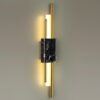 1efa57e7a2c2778293e589bf5ca6a5c6 4361/10WL MIDCENT ODL23 175 черный мрамор/золотистый металл Настенный св-к IP20 LED 10W 3000K 625Лм MARMI