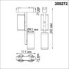 203d25de06c5df570dfe353986f49ef3 359272 SHINO NT23 187 черный Трековый светильник для низковольтного шинопровода IP20 LED 16W 48V 1360Лм 3000К SMAL