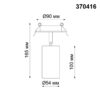 20f146a2d4e14bd32fb4b43c2fccd2dc 370416 SPOT NT19 508 черный Встраиваемый светильник IP20 GU10 50W 220V PIPE
