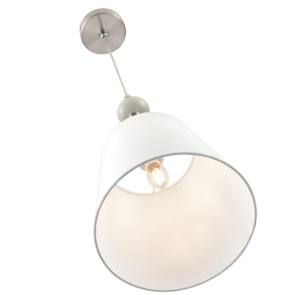 2195bb48cd4347fcda4da32b3390ea00 8283/1A CLASSI LN26 051 никель/белый, металл/керамика/текстиль Подвес Е14 1*40W 220V KENTUKI