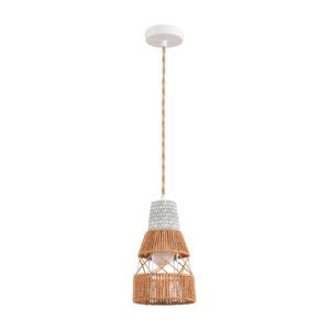 2227e9c9ab7bff6ab7d9176ae39d221c 8367/1B ECO LN26 327 белый/бежевый, цемент/металл/джутовый шнур Подвес E27 LED 10W 220V BOHO