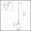 4671/1 PENDANT ODL20 393 черный/белый Подвес E27 1*40W (тип лампы СВЕЧА ) 220V OKIA
