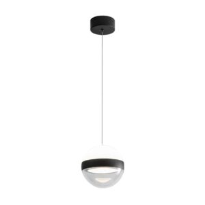 5075/9L L-VISION ODL24 355 черный/прозрачн./молочный/металл/акрил Подвес LED 9W 4000K 480лм RONI