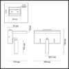 24595a5d6bfda731e52ab39e113a24f8 5692/3WL LEDIO LN26 434 чёрный Настенный светильник LED 3W 3000K 220V JANSEN